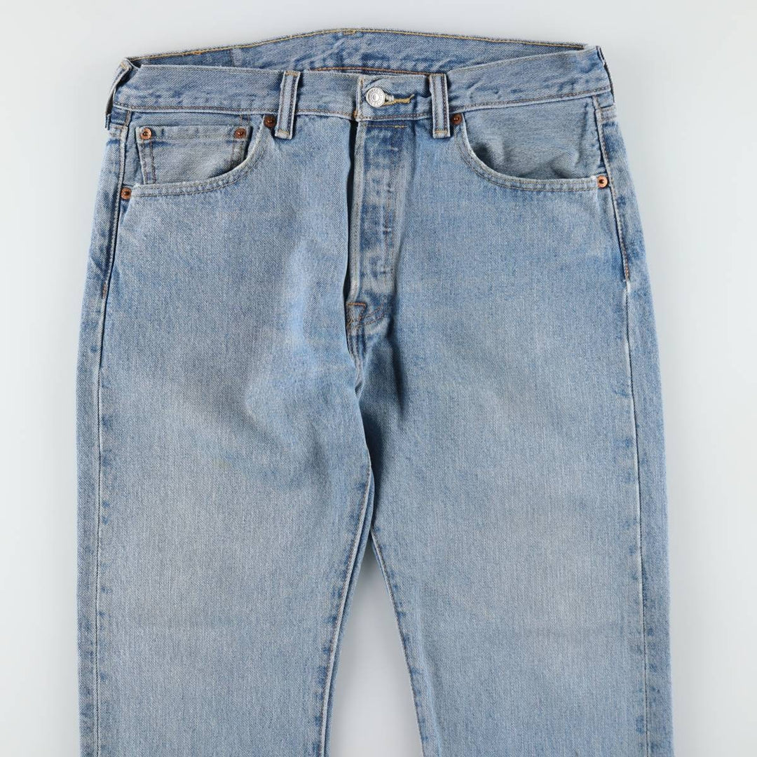 Levi's 501 straight denim pants for men, size W34 cotton blue type Vintage Second Hand