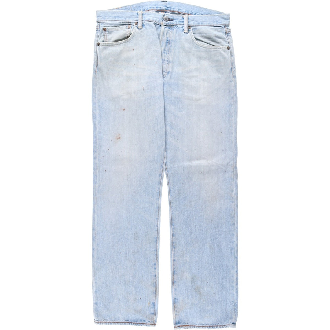 Levi's 501 straight denim pants for men, size W35 cotton Blue type light blue Vintage Second Hand