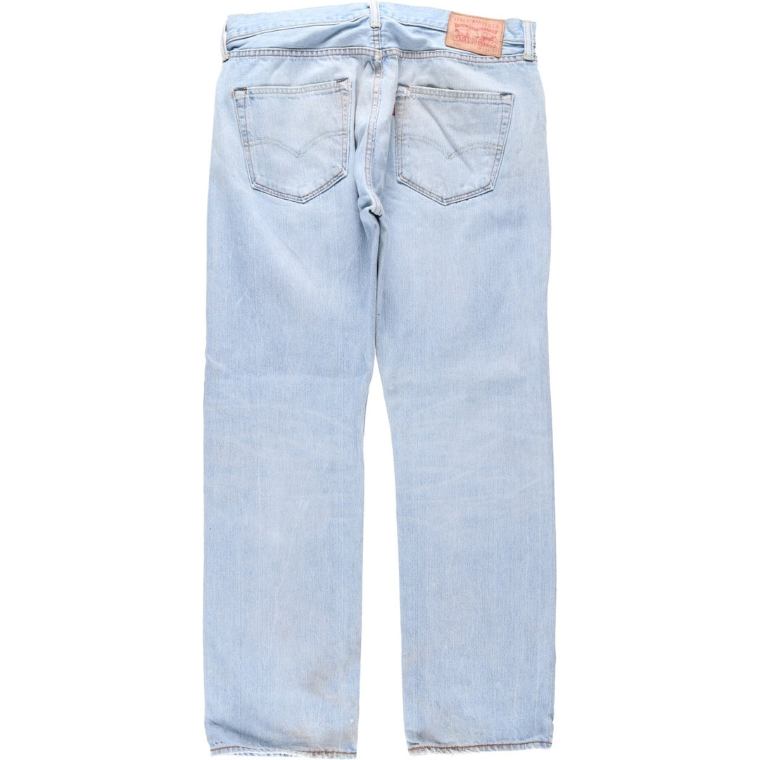 Levi's 501 straight denim pants for men, size W35 cotton Blue type light blue Vintage Second Hand