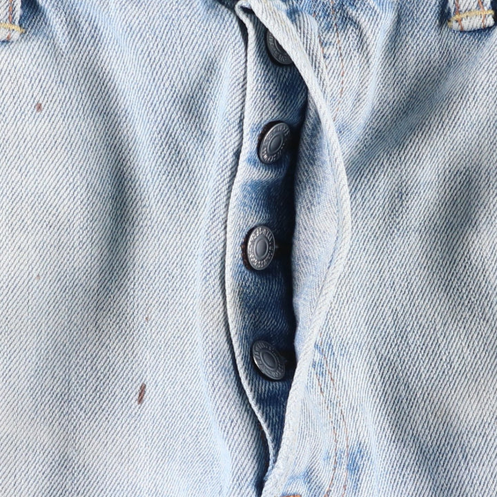 Levi's 501 straight denim pants for men, size W35 cotton Blue type light blue Vintage Second Hand
