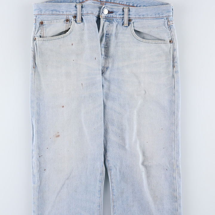 Levi's 501 straight denim pants for men, size W35 cotton Blue type light blue Vintage Second Hand