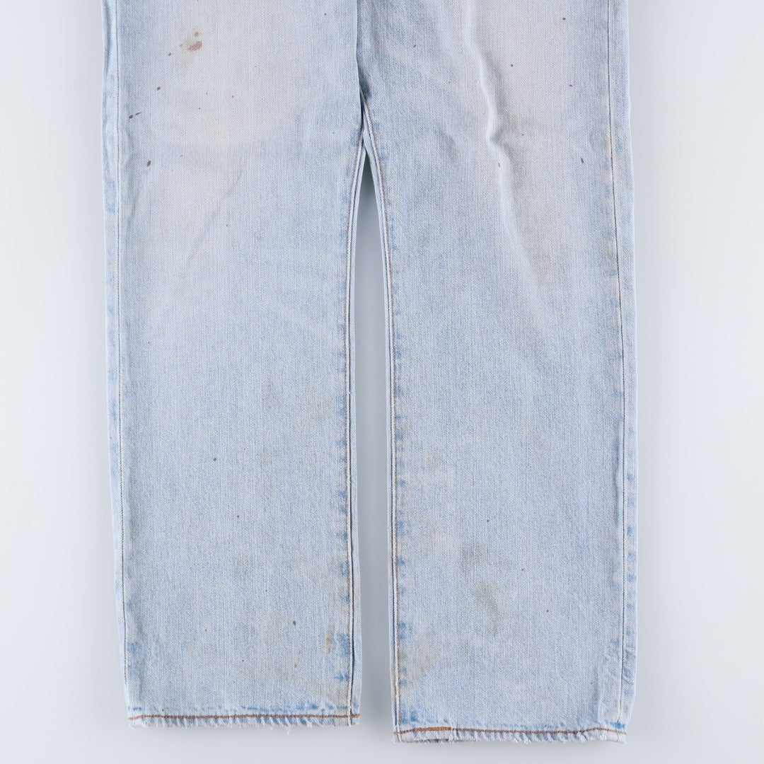 Levi's 501 straight denim pants for men, size W35 cotton Blue type light blue Vintage Second Hand
