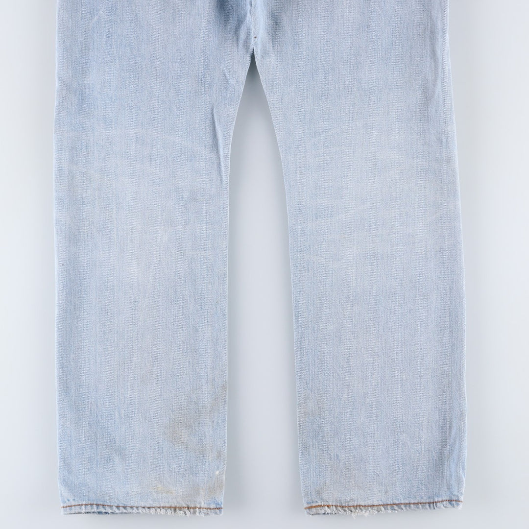 Levi's 501 straight denim pants for men, size W35 cotton Blue type light blue Vintage Second Hand