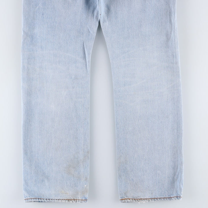 Levi's 501 straight denim pants for men, size W35 cotton Blue type light blue Vintage Second Hand