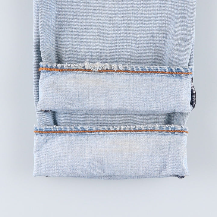 Levi's 501 straight denim pants for men, size W35 cotton Blue type light blue Vintage Second Hand
