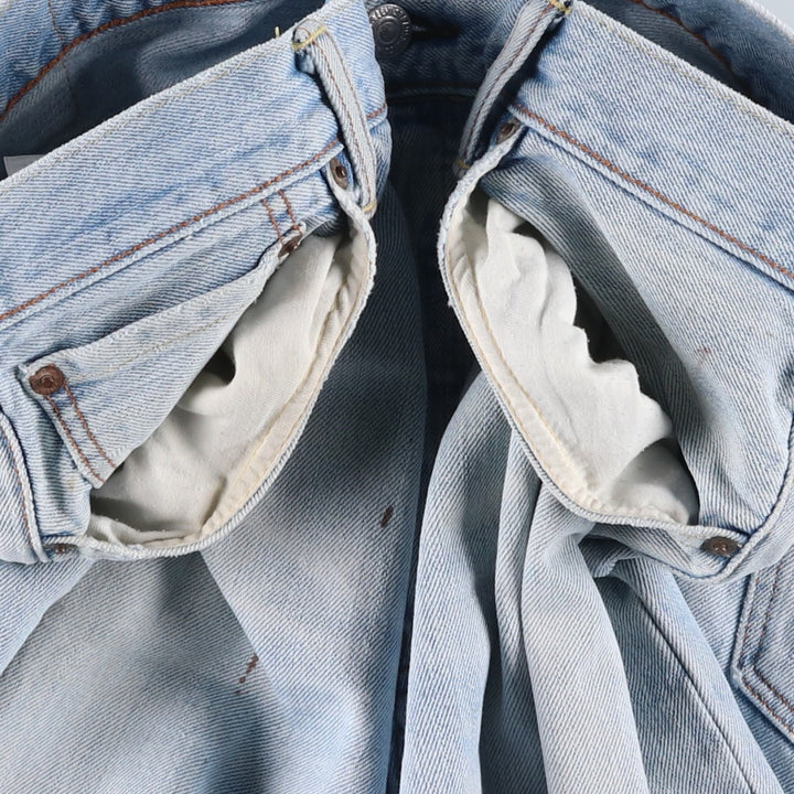 Levi's 501 straight denim pants for men, size W35 cotton Blue type light blue Vintage Second Hand