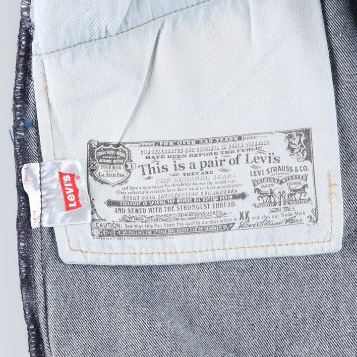 Levi's 501 straight denim pants for men, size W34 cotton blue type Vintage Second Hand