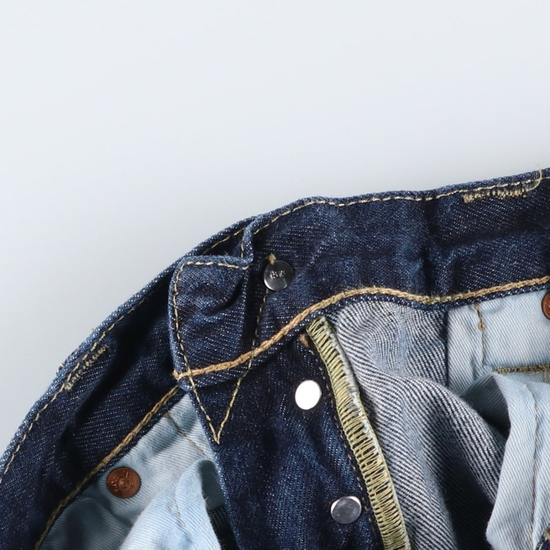 Levi's 501 straight denim pants for men, size W34 cotton blue type Vintage Second Hand