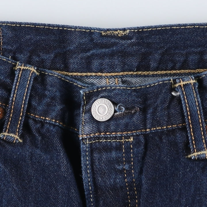 Levi's 501 straight denim pants for men, size W34 cotton blue type Vintage Second Hand
