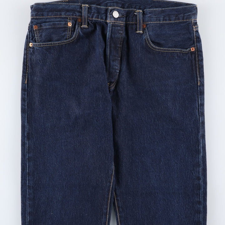 Levi's 501 straight denim pants for men, size W34 cotton blue type Vintage Second Hand