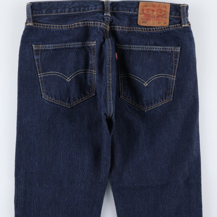 Levi's 501 straight denim pants for men, size W34 cotton blue type Vintage Second Hand