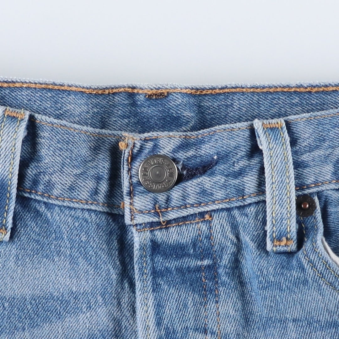 Levi's 501 straight denim pants for men, size W34 cotton blue type Vintage Second Hand