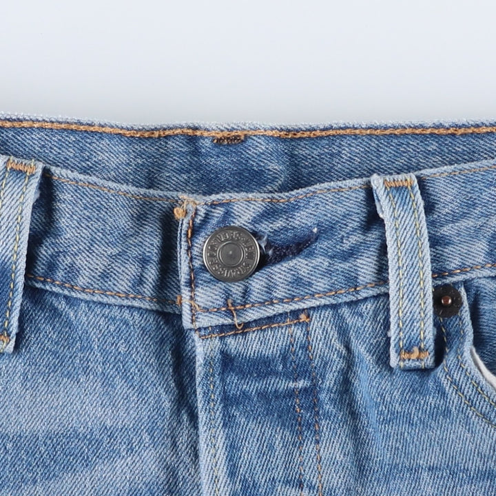 Levi's 501 straight denim pants for men, size W34 cotton blue type Vintage Second Hand