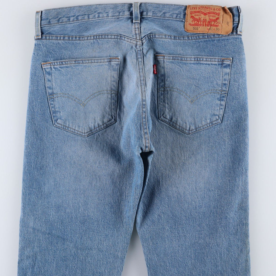 Levi's 501 straight denim pants for men, size W34 cotton blue type Vintage Second Hand