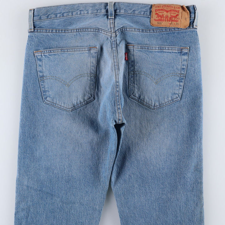Levi's 501 straight denim pants for men, size W34 cotton blue type Vintage Second Hand