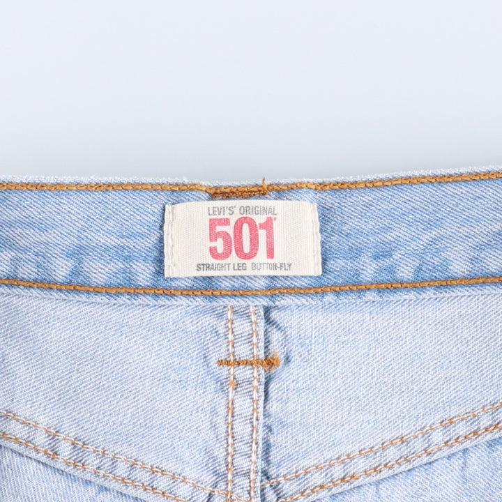2000'S Levi's 501 0113 Straight Denim Pants, Men's W33 (approx.) cotton Blue type light blue Vintage Second Hand