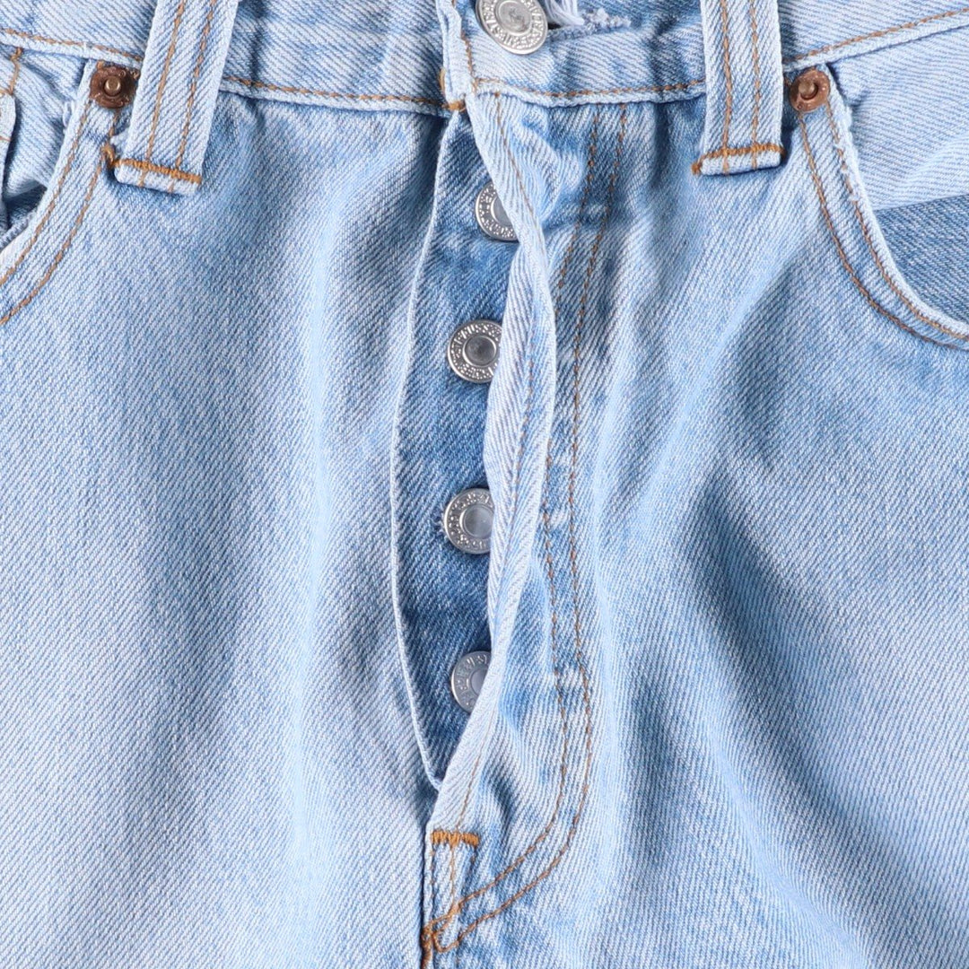 2000'S Levi's 501 0113 Straight Denim Pants, Men's W33 (approx.) cotton Blue type light blue Vintage Second Hand