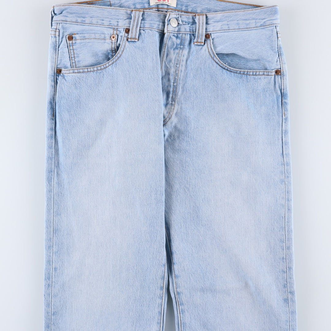 2000'S Levi's 501 0113 Straight Denim Pants, Men's W33 (approx.) cotton Blue type light blue Vintage Second Hand