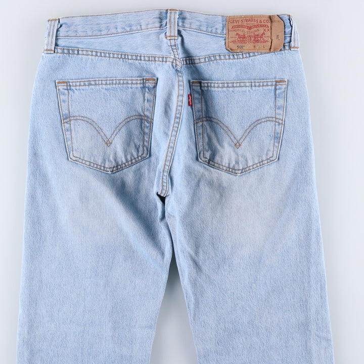 2000'S Levi's 501 0113 Straight Denim Pants, Men's W33 (approx.) cotton Blue type light blue Vintage Second Hand
