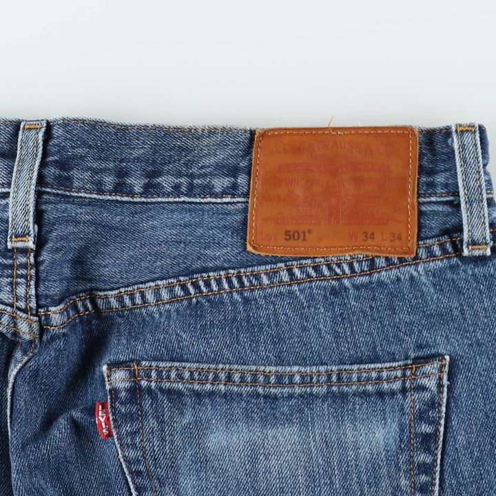 Levi's 501 BIG E Straight Denim Pants, Men's W35 (approx.) cotton blue type Vintage Second Hand
