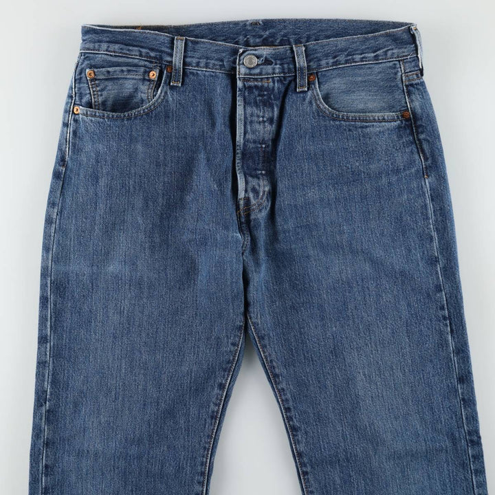 Levi's 501 BIG E Straight Denim Pants, Men's W35 (approx.) cotton blue type Vintage Second Hand