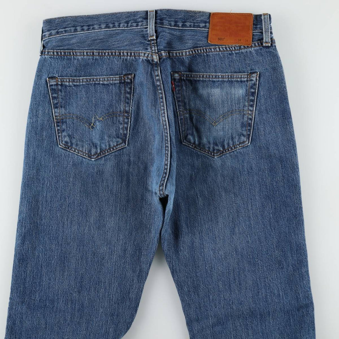 Levi's 501 BIG E Straight Denim Pants, Men's W35 (approx.) cotton blue type Vintage Second Hand