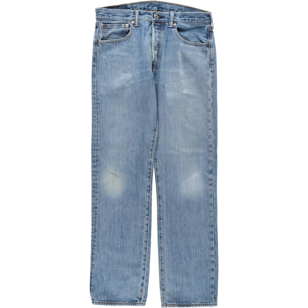 Levi's 501 straight denim pants for men, size W33 cotton blue type Vintage Second Hand