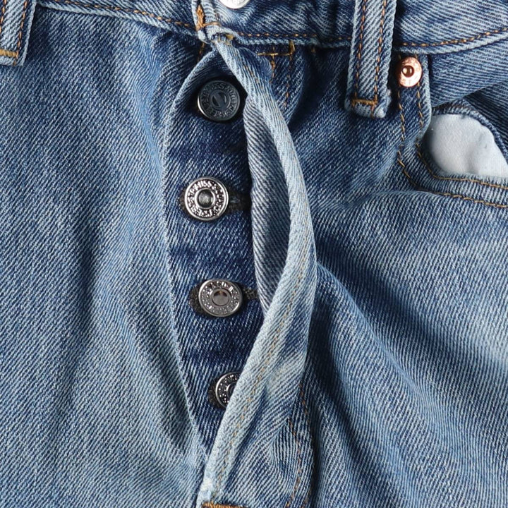 Levi's 501 straight denim pants for men, size W33 cotton blue type Vintage Second Hand