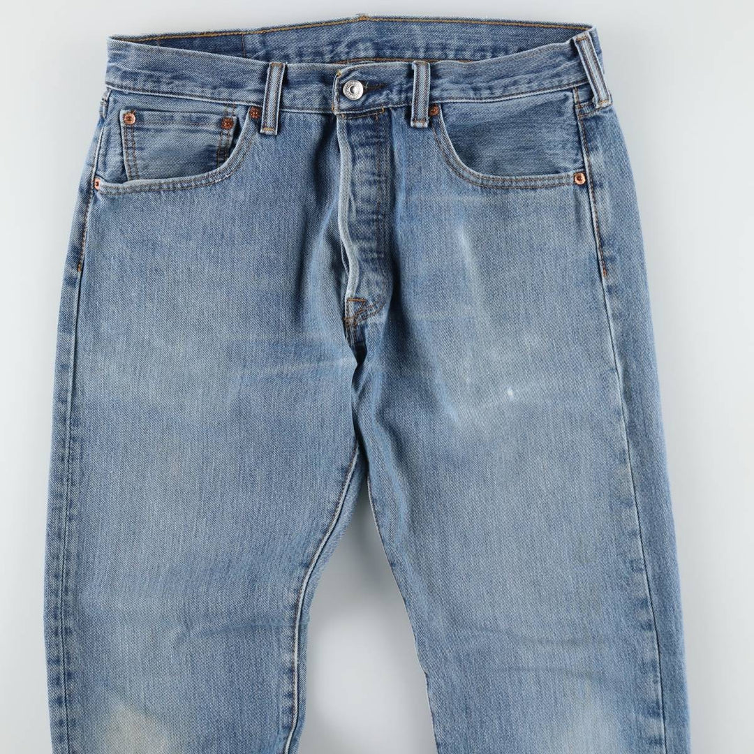 Levi's 501 straight denim pants for men, size W33 cotton blue type Vintage Second Hand