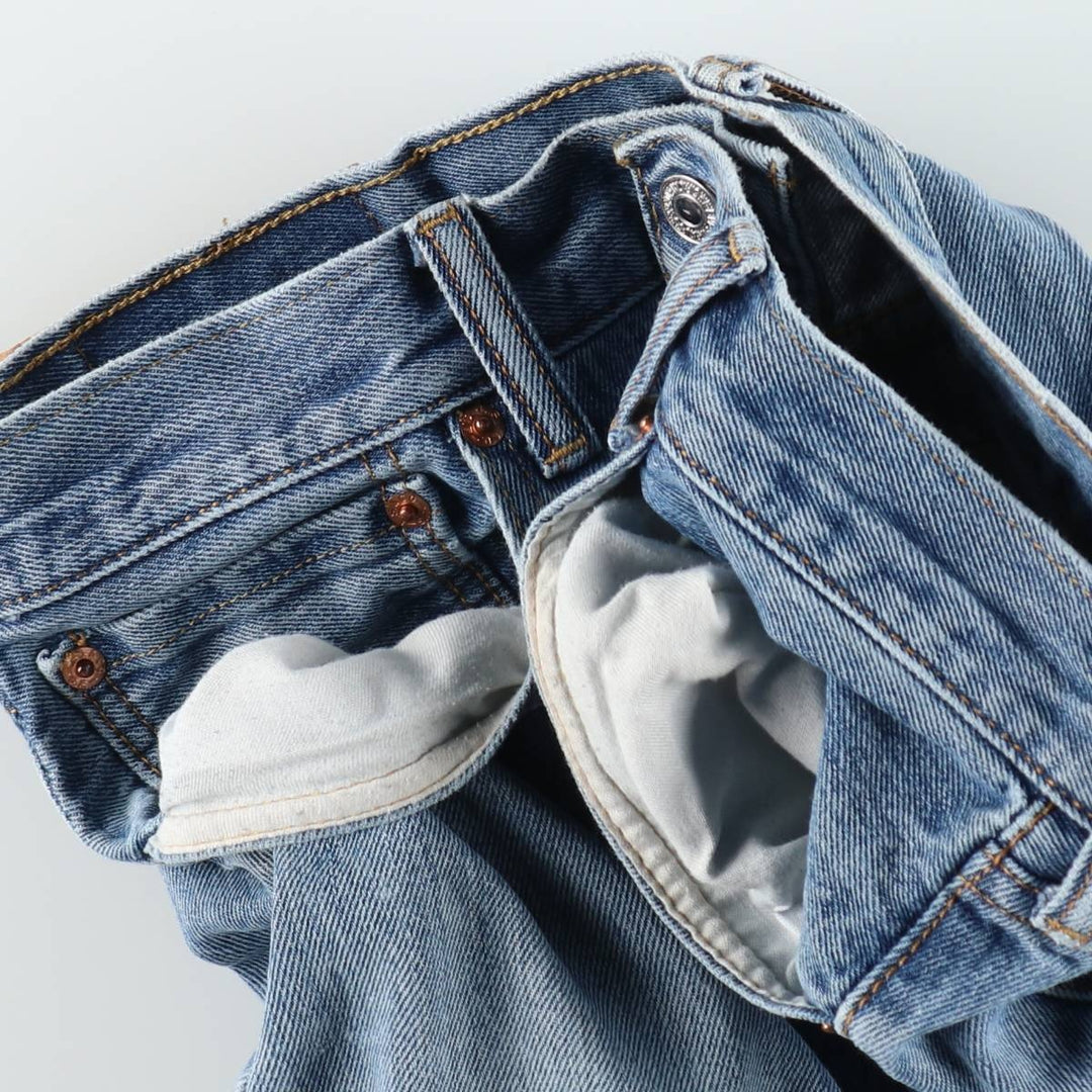 Levi's 501 straight denim pants for men, size W33 cotton blue type Vintage Second Hand