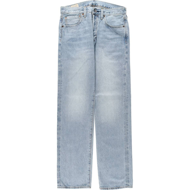 Levi's 501 BIG E Straight Denim Pants, Men's W32 (approx.) cotton Blue type light blue Vintage Second Hand