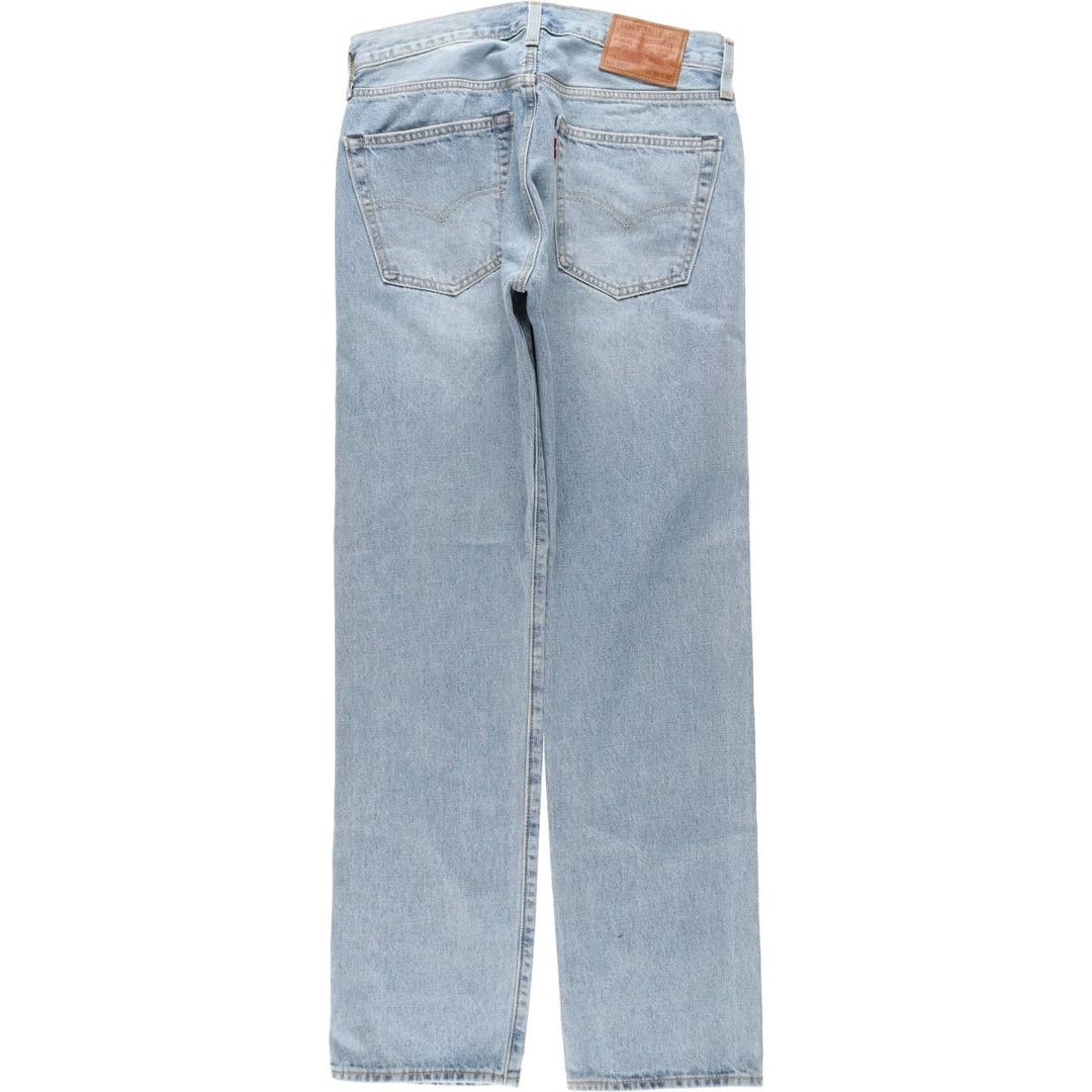 Levi's 501 BIG E Straight Denim Pants, Men's W32 (approx.) cotton Blue type light blue Vintage Second Hand