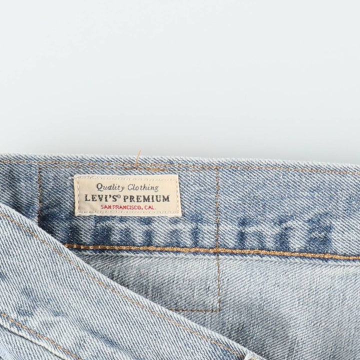 Levi's 501 BIG E Straight Denim Pants, Men's W32 (approx.) cotton Blue type light blue Vintage Second Hand
