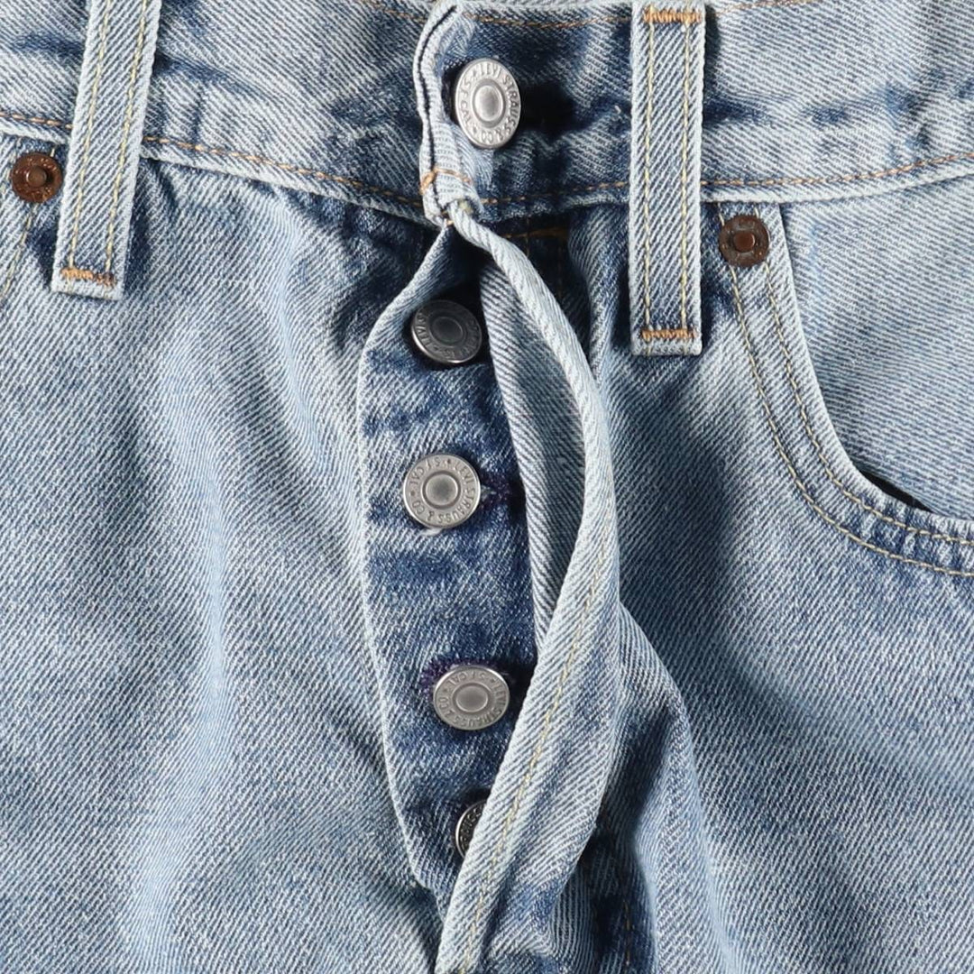 Levi's 501 BIG E Straight Denim Pants, Men's W32 (approx.) cotton Blue type light blue Vintage Second Hand