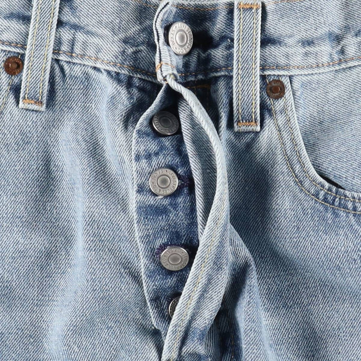 Levi's 501 BIG E Straight Denim Pants, Men's W32 (approx.) cotton Blue type light blue Vintage Second Hand