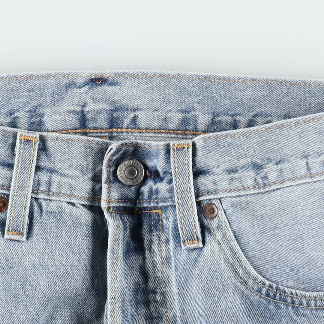 Levi's 501 BIG E Straight Denim Pants, Men's W32 (approx.) cotton Blue type light blue Vintage Second Hand