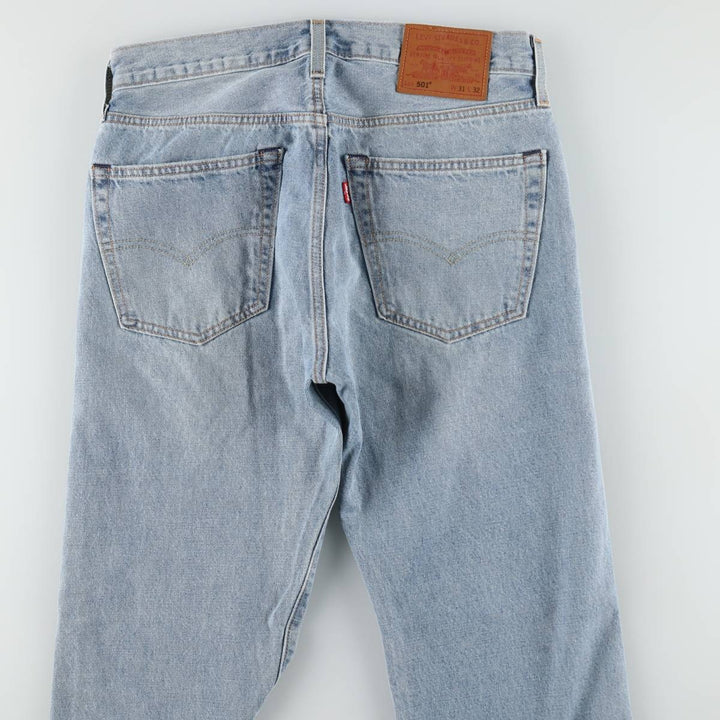 Levi's 501 BIG E Straight Denim Pants, Men's W32 (approx.) cotton Blue type light blue Vintage Second Hand