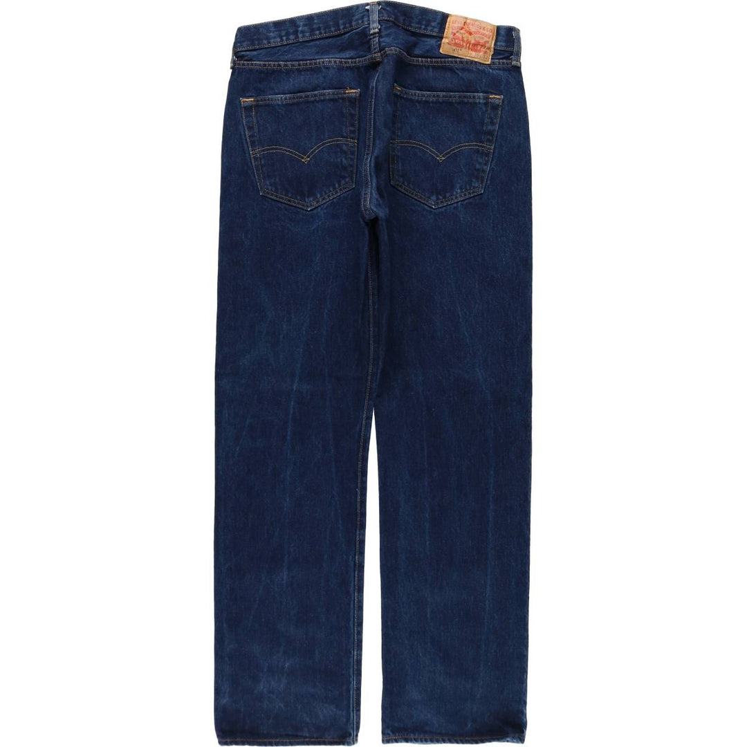Levi's 501 straight denim pants for men, size W36 cotton navy blue type Vintage Second Hand