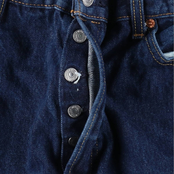 Levi's 501 straight denim pants for men, size W36 cotton navy blue type Vintage Second Hand