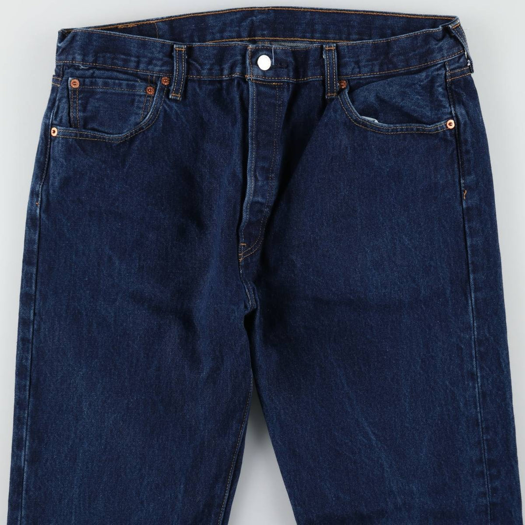 Levi's 501 straight denim pants for men, size W36 cotton navy blue type Vintage Second Hand