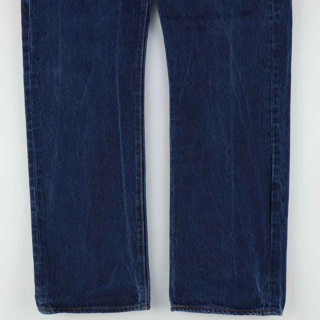Levi's 501 straight denim pants for men, size W36 cotton navy blue type Vintage Second Hand