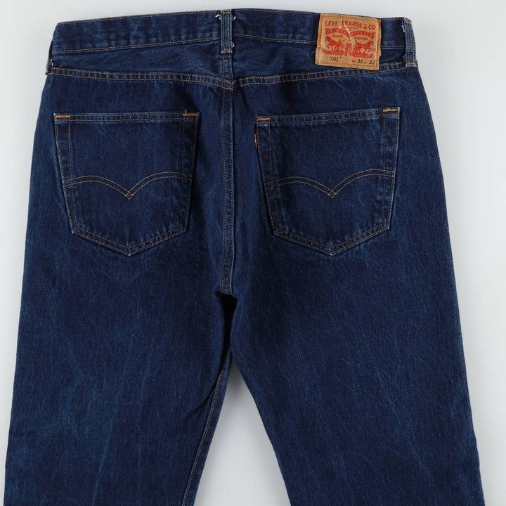Levi's 501 straight denim pants for men, size W36 cotton navy blue type Vintage Second Hand