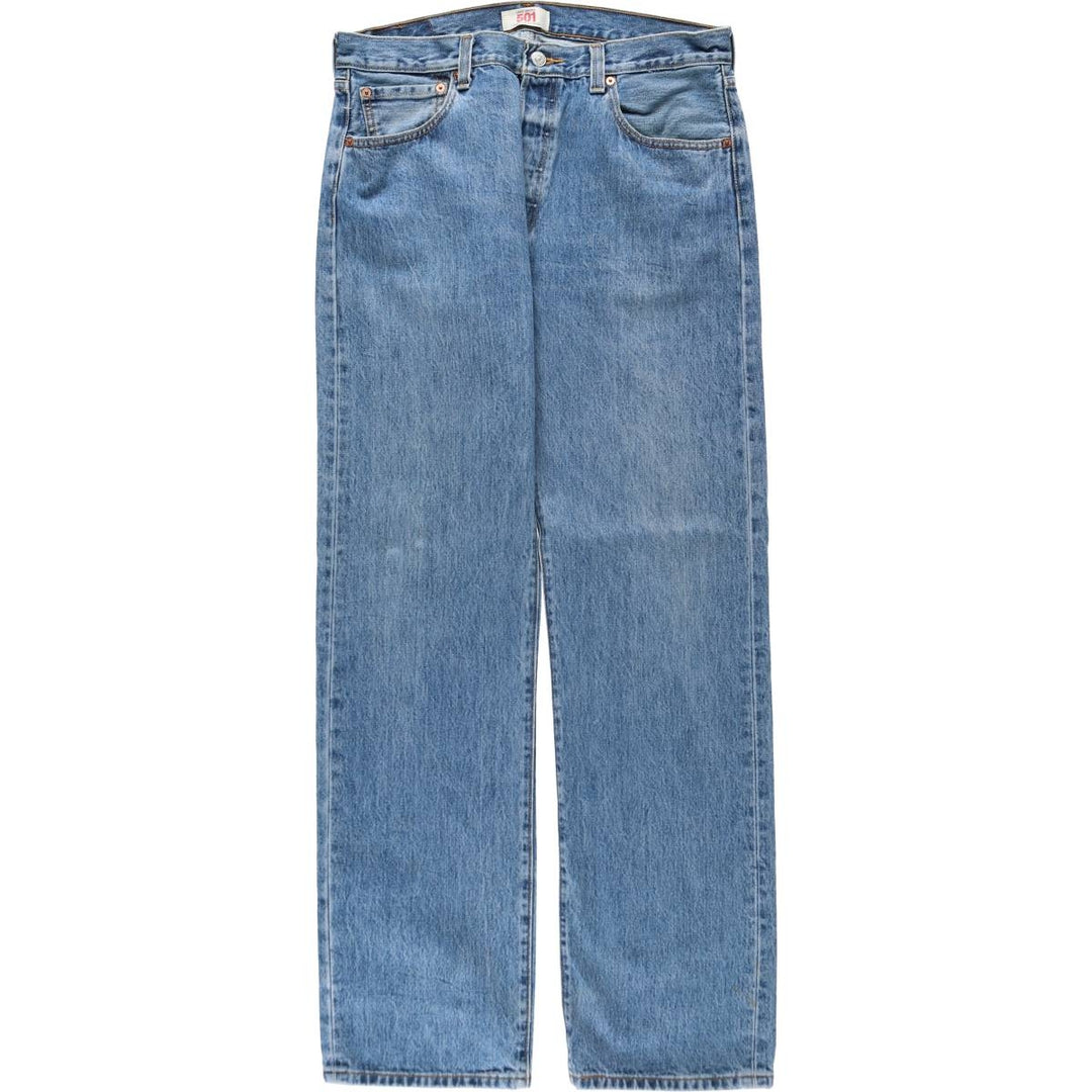 Levi's 501 straight denim pants for men, size W35 cotton blue type Vintage Second Hand