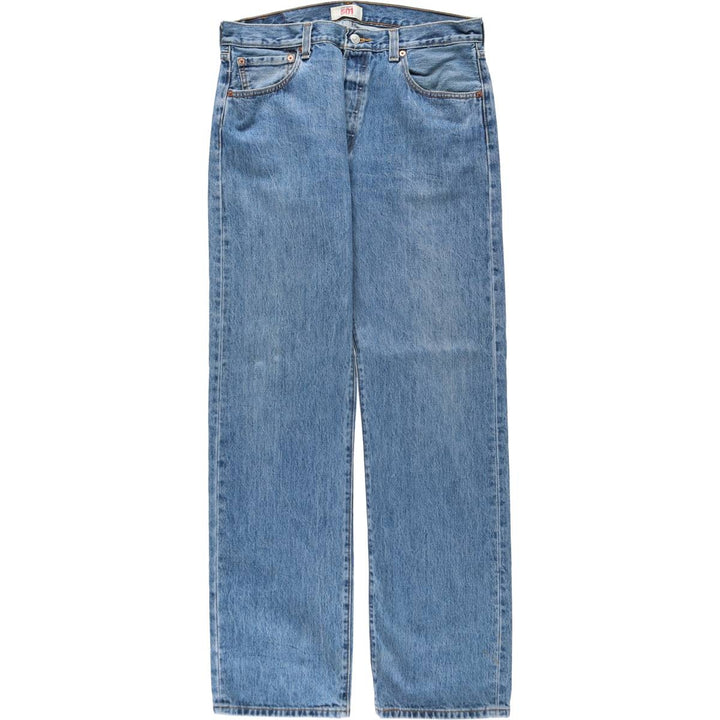 Levi's 501 straight denim pants for men, size W35 cotton blue type Vintage Second Hand
