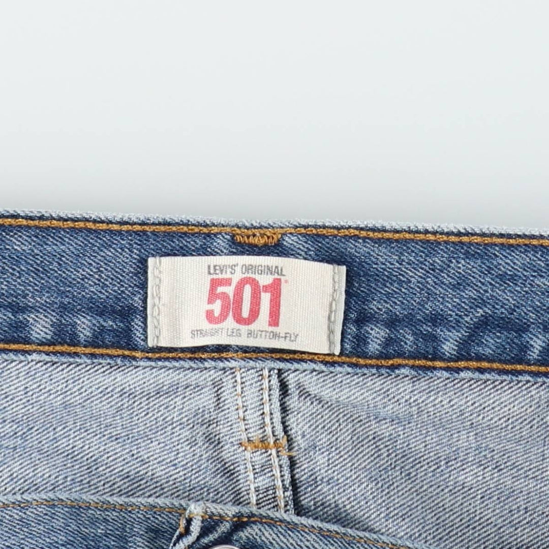 Levi's 501 straight denim pants for men, size W35 cotton blue type Vintage Second Hand