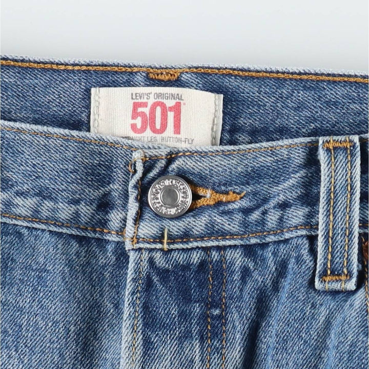 Levi's 501 straight denim pants for men, size W35 cotton blue type Vintage Second Hand
