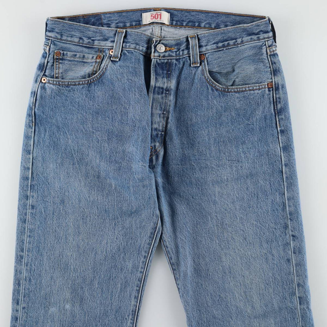 Levi's 501 straight denim pants for men, size W35 cotton blue type Vintage Second Hand