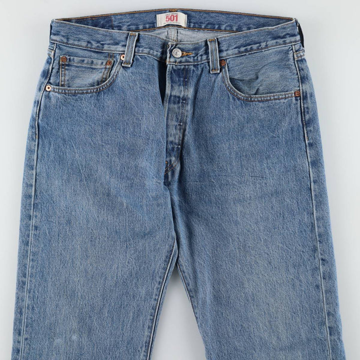Levi's 501 straight denim pants for men, size W35 cotton blue type Vintage Second Hand