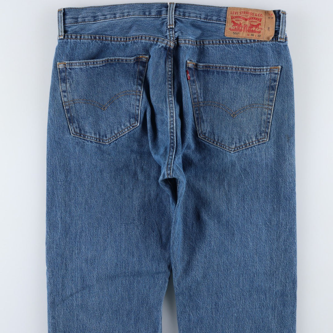 Levi's 501 straight denim pants for men, size W37 cotton blue type Vintage Second Hand
