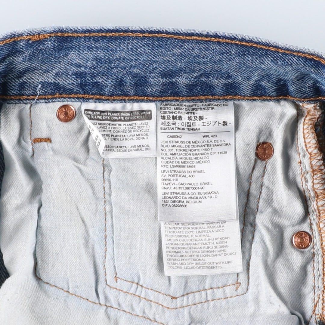Levi's 501 straight denim pants for men, size W37 cotton blue type Vintage Second Hand